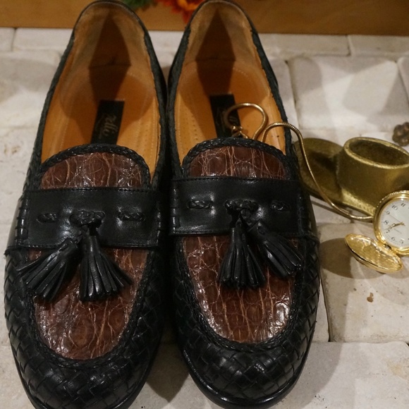 Zelli Crocodile Tassel Loafer size 12 BEAUTIFUL main image 5